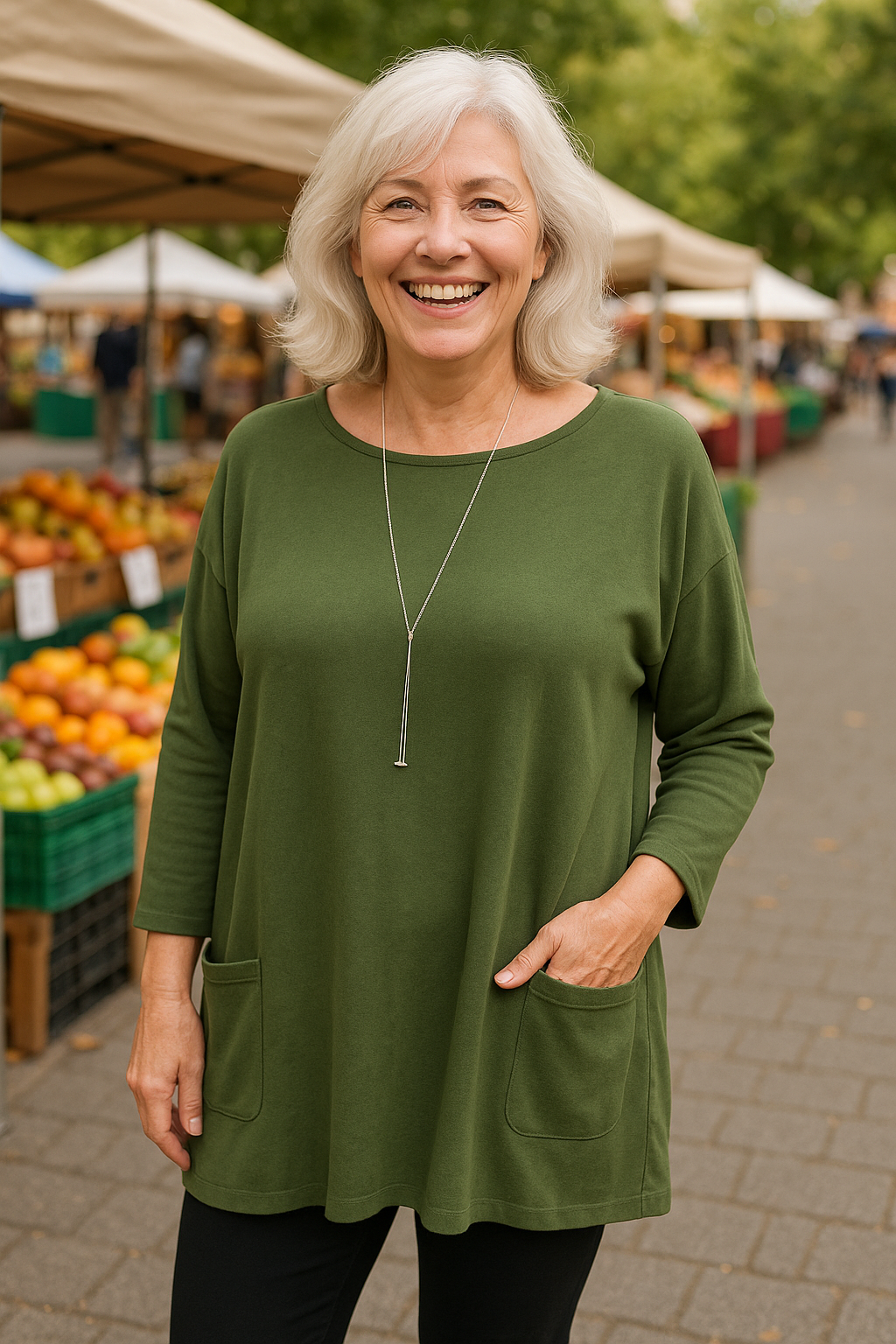 Isola™ | Everyday Tunic – Effortless Elegance with Practical Pockets