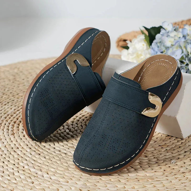 Rhea™ | Elegant Orthopedic Wedge Clogs – Everyday Comfort