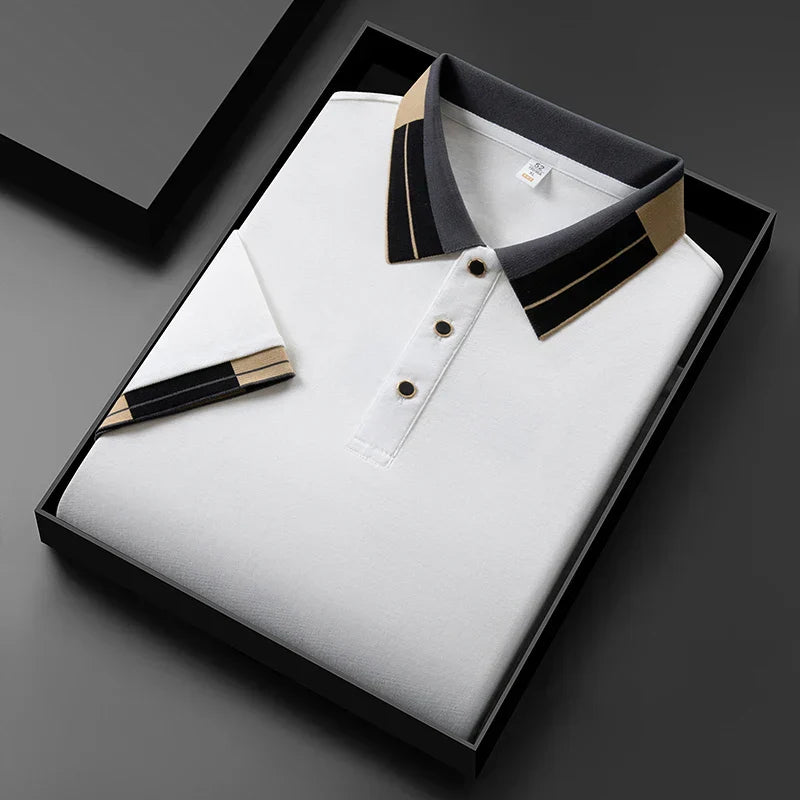 Van Der Waal™ | Polo shirt with contrasting finishes