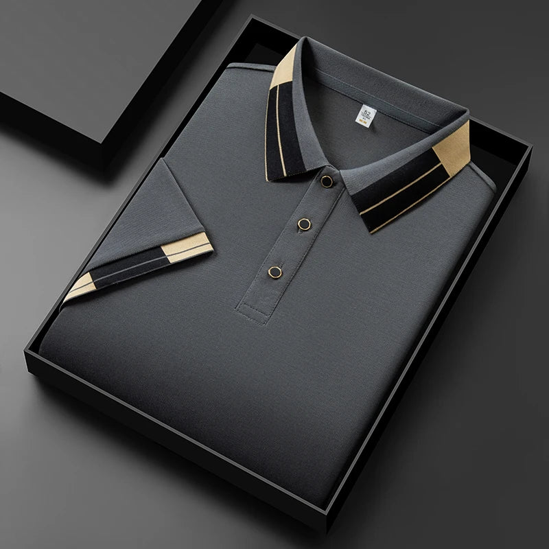 Van Der Waal™ | Polo shirt with contrasting finishes