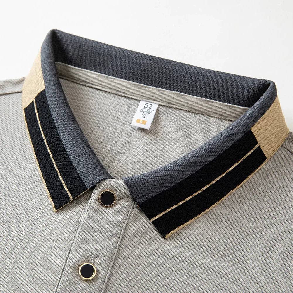 Van Der Waal™ | Polo shirt with contrasting finishes