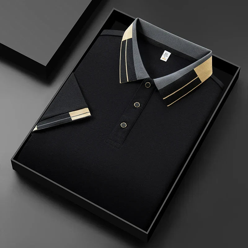 Van Der Waal™ | Polo shirt with contrasting finishes