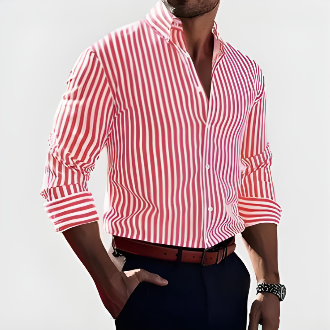 Van Der Waal™ | Slim Fit Striped Shirt