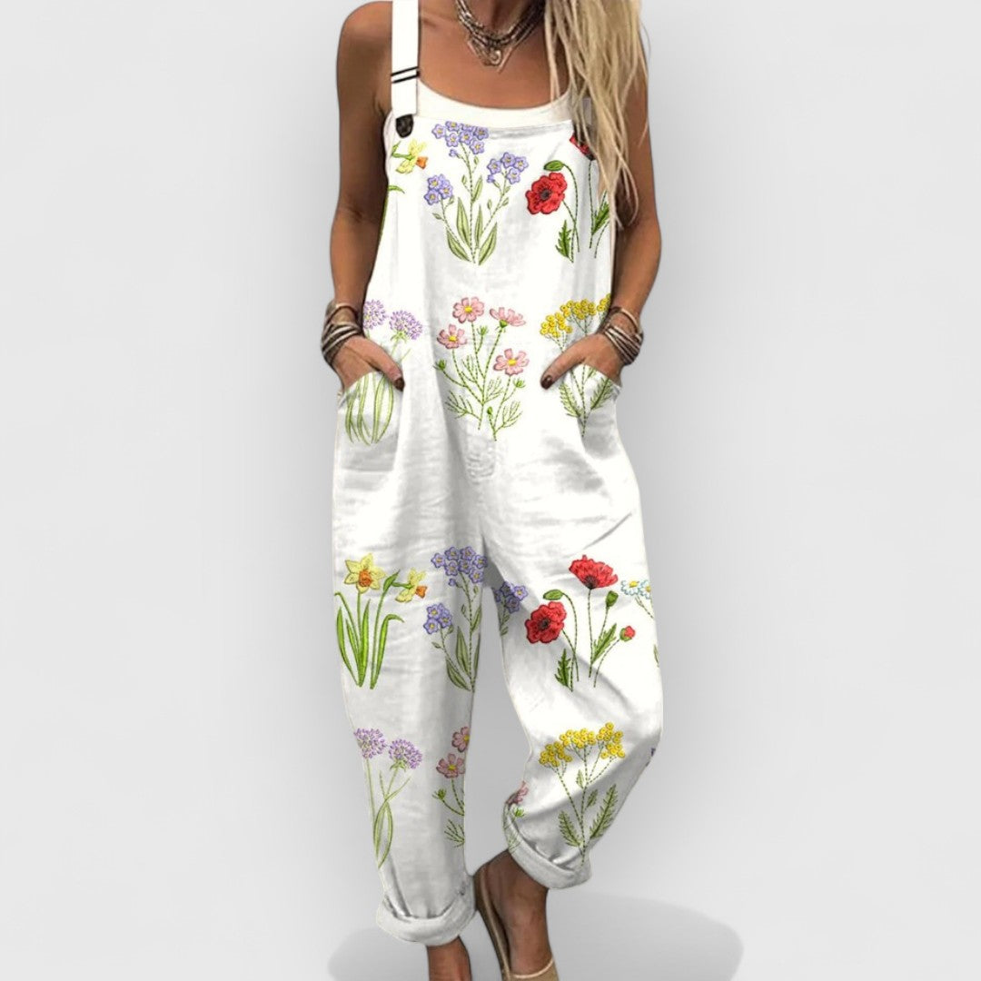 Vittoria™ | Vintage Floral Wide Leg Jumpsuit