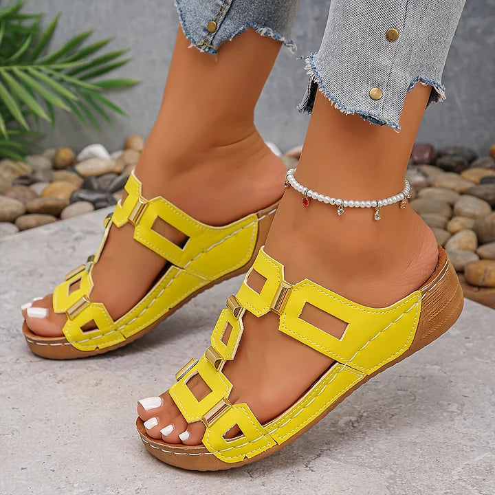 Valeria™ | Elegant Orthopedic Sandals – Absolute Comfort & Modern Style