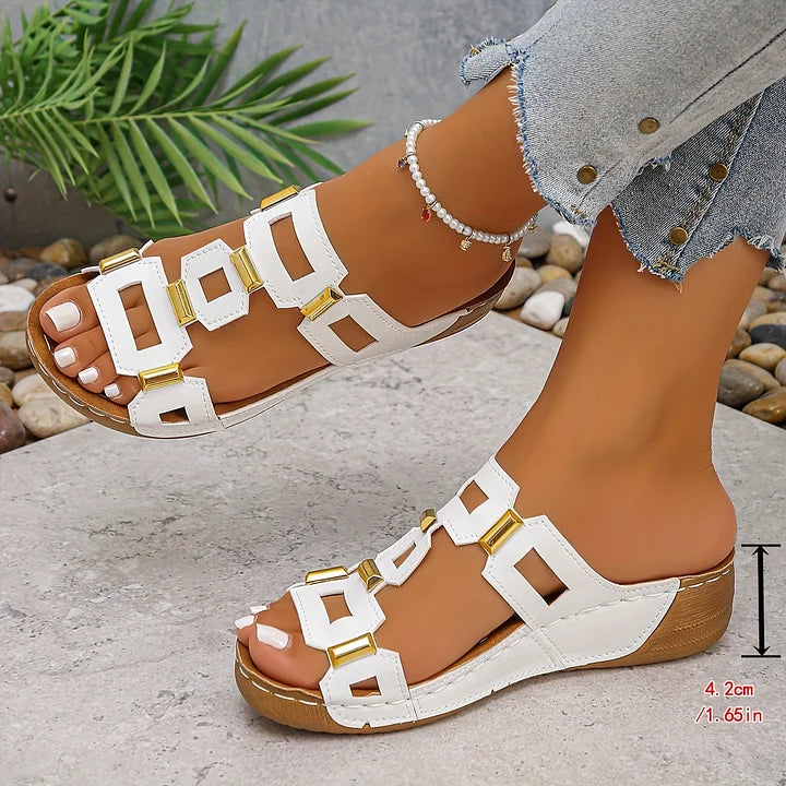 Valeria™ | Elegant Orthopedic Sandals – Absolute Comfort & Modern Style
