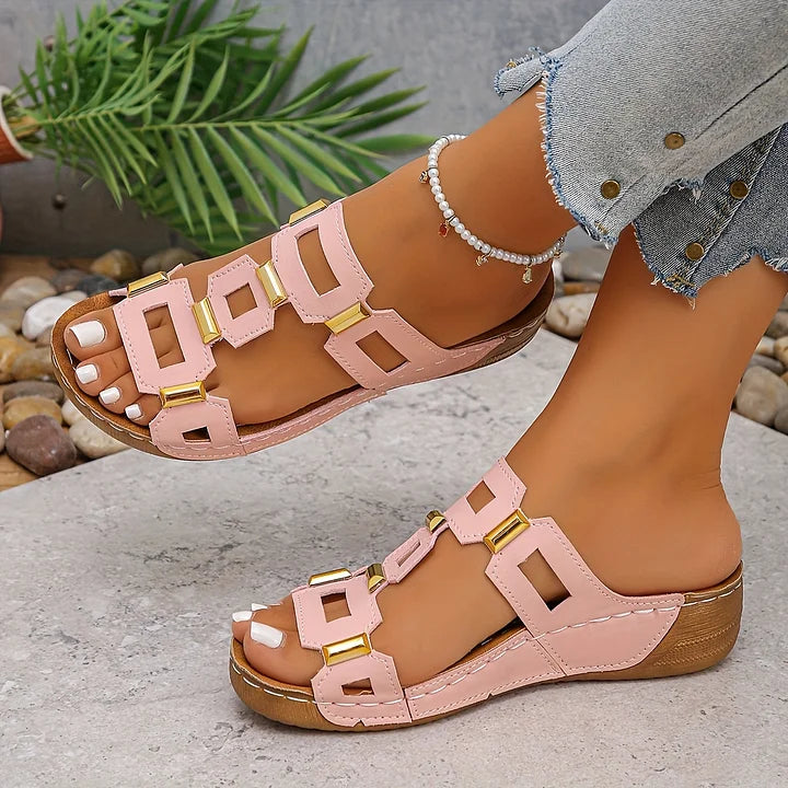 Valeria™ | Elegant Orthopedic Sandals – Absolute Comfort & Modern Style