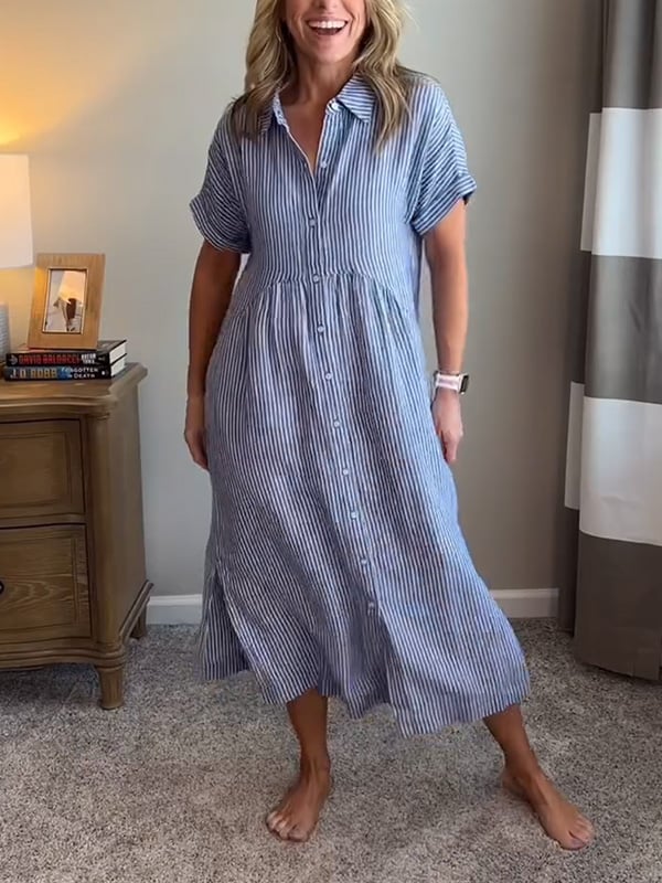 Camila™ | Elegant Striped Dress