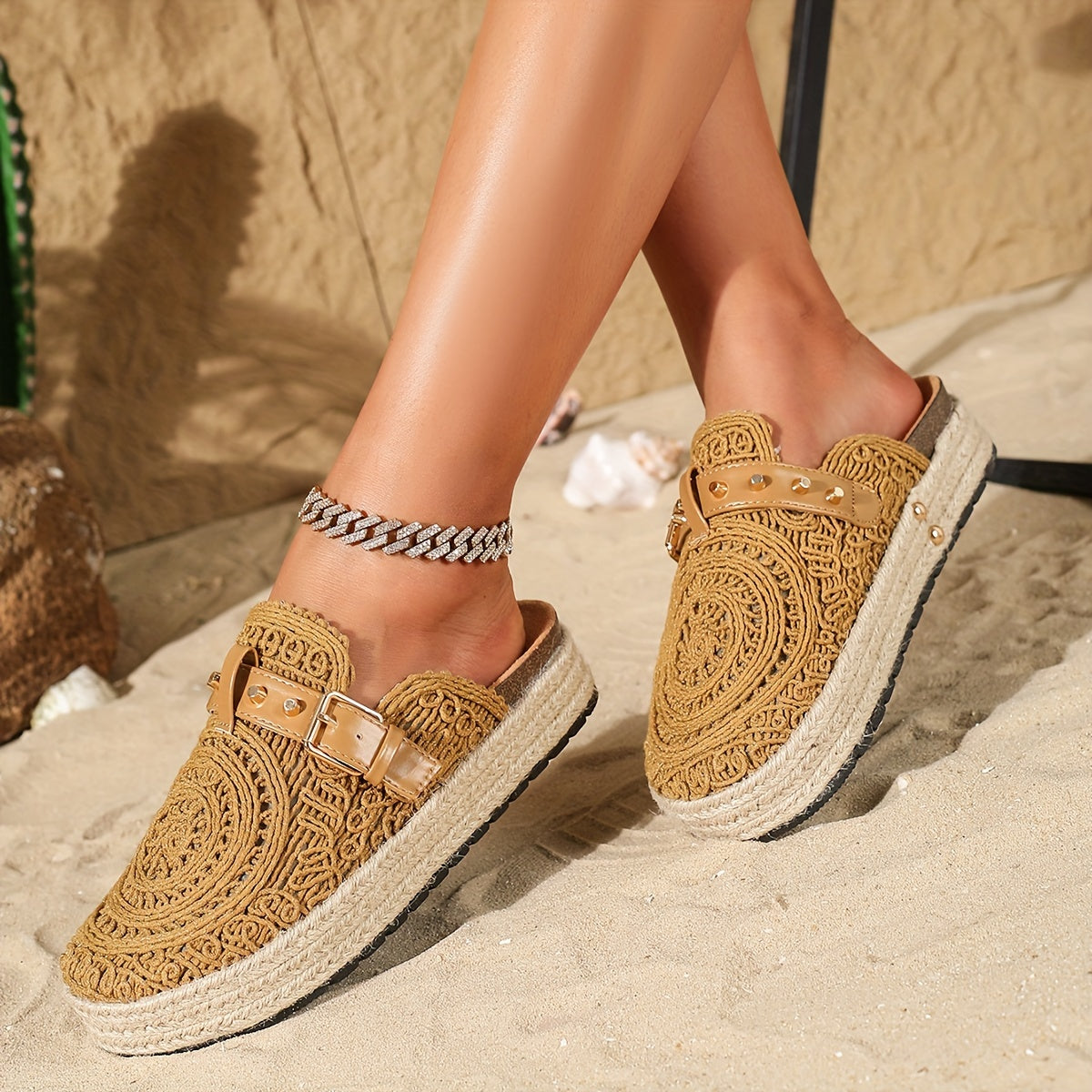 Solene™ | Crochet Boho Mules