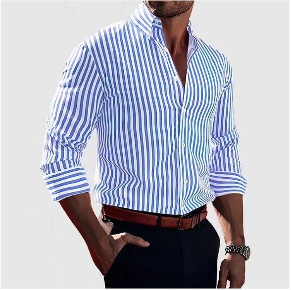 Van Der Waal™ | Slim Fit Striped Shirt