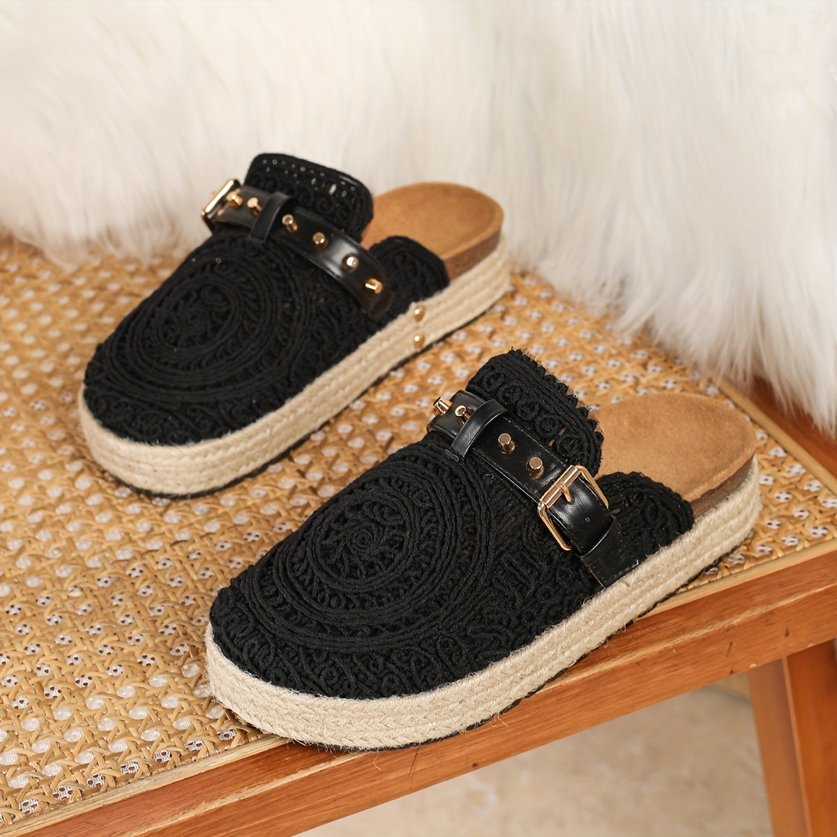 Solene™ | Crochet Boho Mules