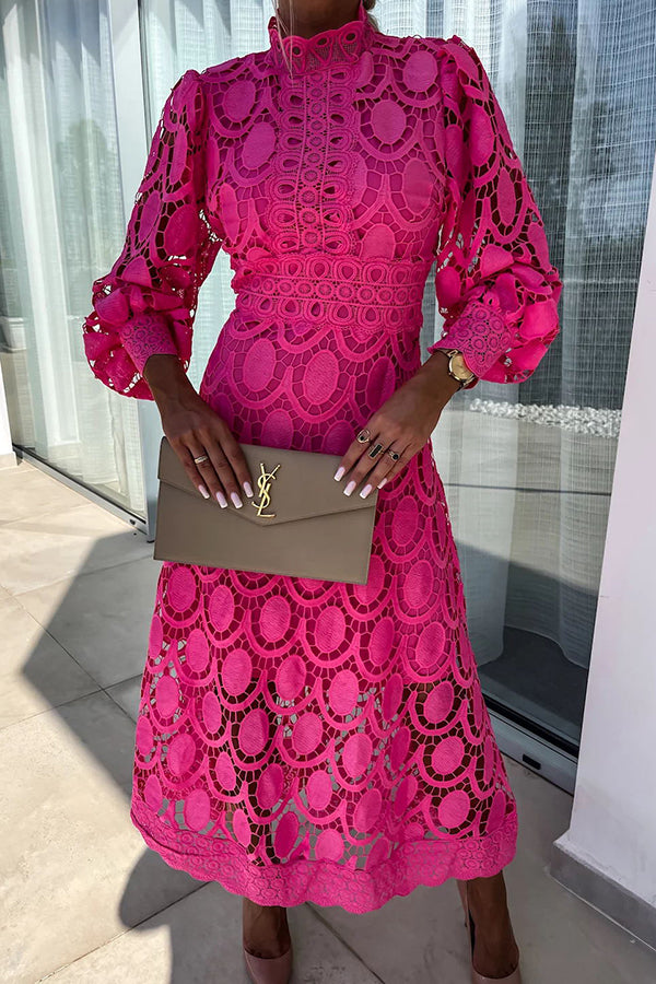 Sylvette™ | Lace Midi Dress – Effortless Elegance, Everyday Comfort