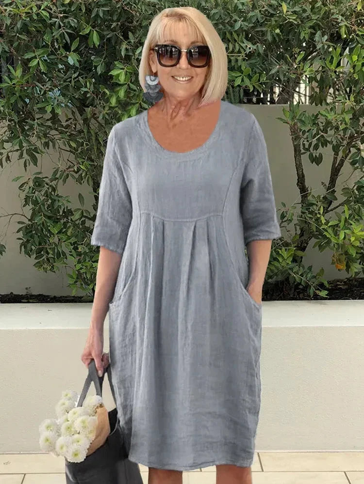 Ruthie™ | Easy Elegance Linen Dress