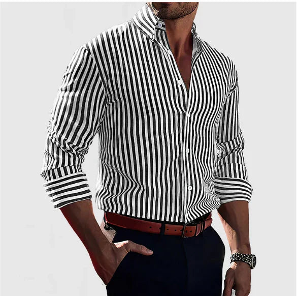 Van Der Waal™ | Slim Fit Striped Shirt