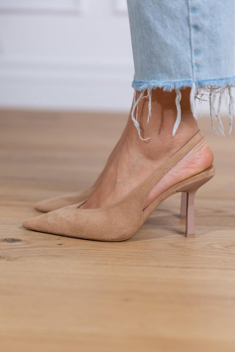 Kathleen™ | Nude Slingback Pumps