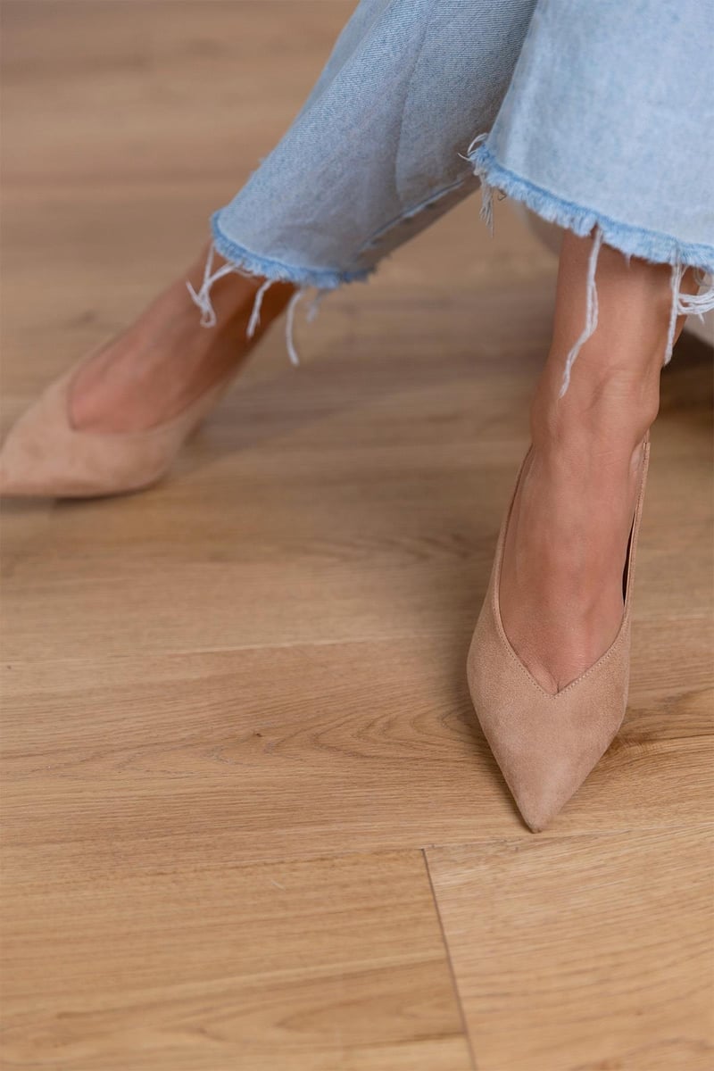 Kathleen™ | Nude Slingback Pumps