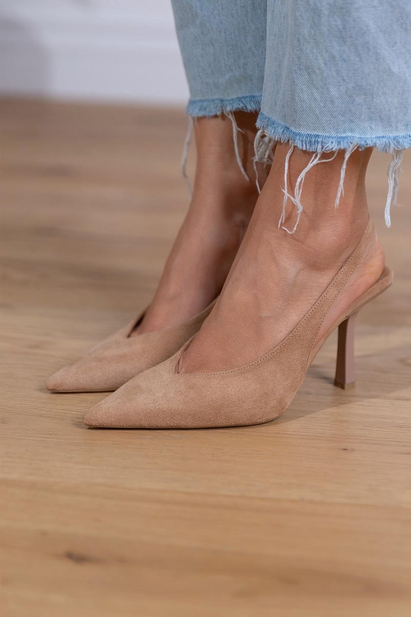Kathleen™ | Nude Slingback Pumps